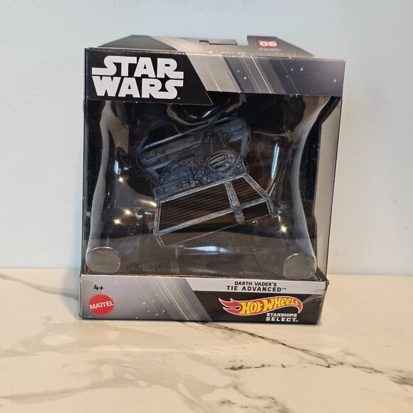 Hot Wheels Star Wars Starships Select Darth Vader's Tie Advanced 1:50 Scale Vehi - Picture 4 of 6